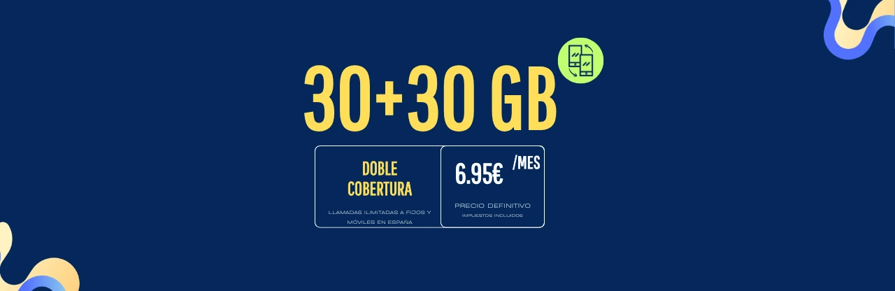 DOBLE COBERTURA Y VOIP: Llamadas nítidas en Albox con VoLTE/VoWiFi. 30GB acumulables hasta 60GB por solo 6.95€/mes sin permanencia.