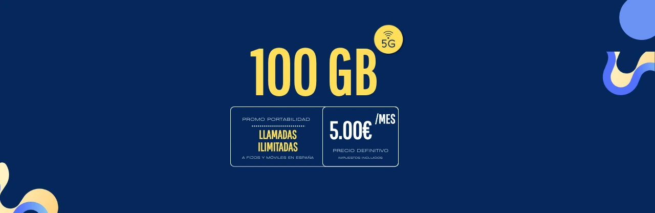 REVENTANDO PRECIOS EN PORTABILIDAD: 100GB en red Orange 5G acumulables hasta 200GB. Exclusivo para portabilidades por solo 5.00€/mes.