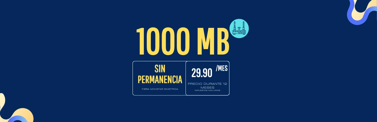 Fibra simétrica para ver a Ibai en 4K.