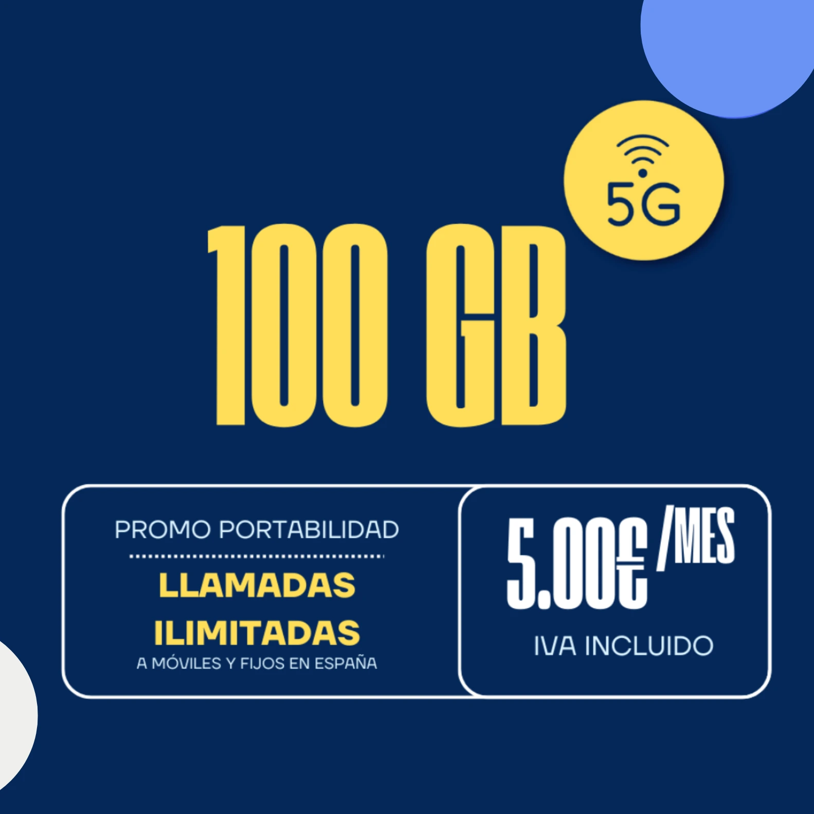 Contratar tarifa móvil 100GB por 5 euros con portabilidad Movillink y cobertura 5G Orange